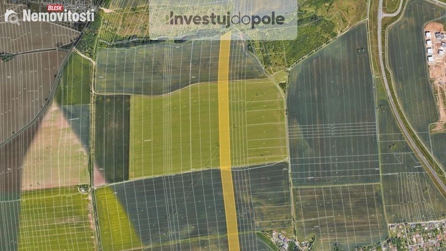 Prodej podílu 1/4 pole 10 867 m², Plzeň