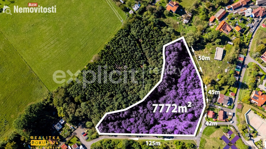 Prodej stavebního pozemku 7 772 m², Slušovice
