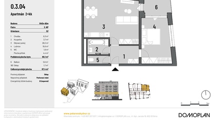 Prodej bytu 2+kk 60 m², Brno - Zábrdovice
