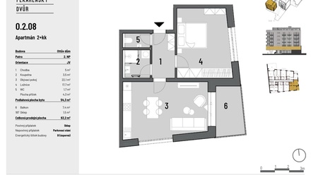 Prodej bytu 2+kk 54 m², Brno - Zábrdovice
