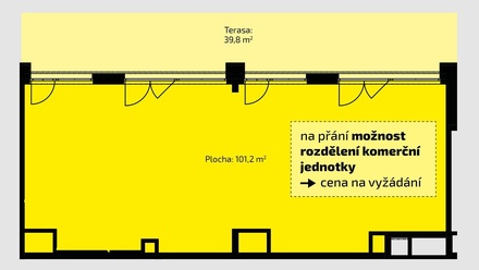 Prodej obchodního prostoru 101 m², Praha - Michle