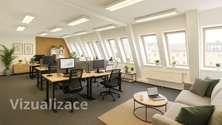 Pronájem kanceláře 100 m², Praha 3