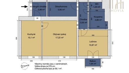 Prodej bytu 2+1 56 m², Most