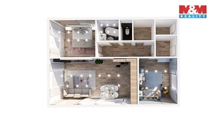 Prodej bytu 3+kk 86 m², Žáky