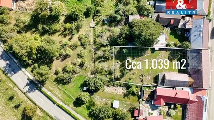 Prodej stavebního pozemku 1 039 m², Věžky