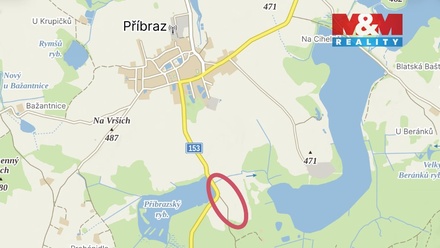 Prodej pole 12 695 m², Příbraz