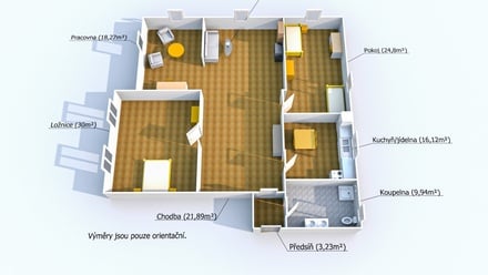 Pronájem bytu 3+1 140 m², Plzeň 3