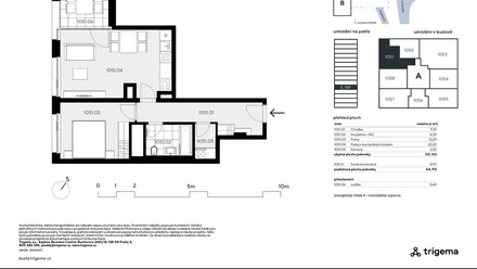 Prodej bytu 2+kk 50 m², Praha - Kamýk