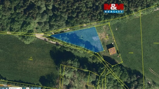 Prodej stavebního pozemku 1 078 m², Vidče