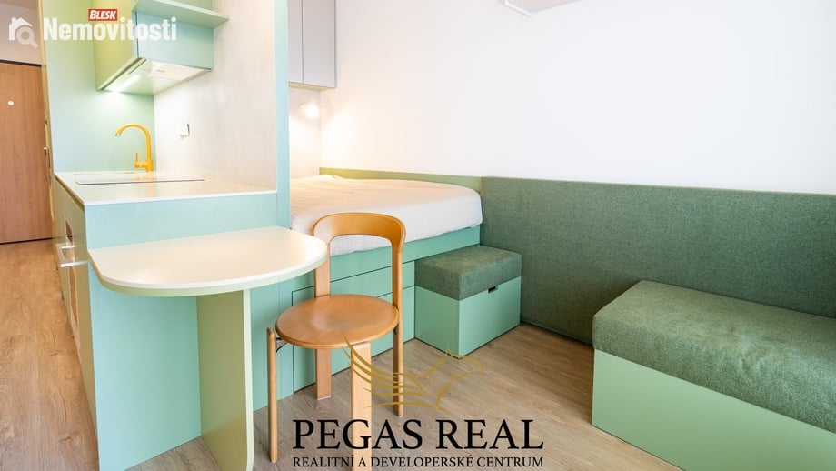 Pronájem bytu 1+kk 19 m², Brno - Komárov