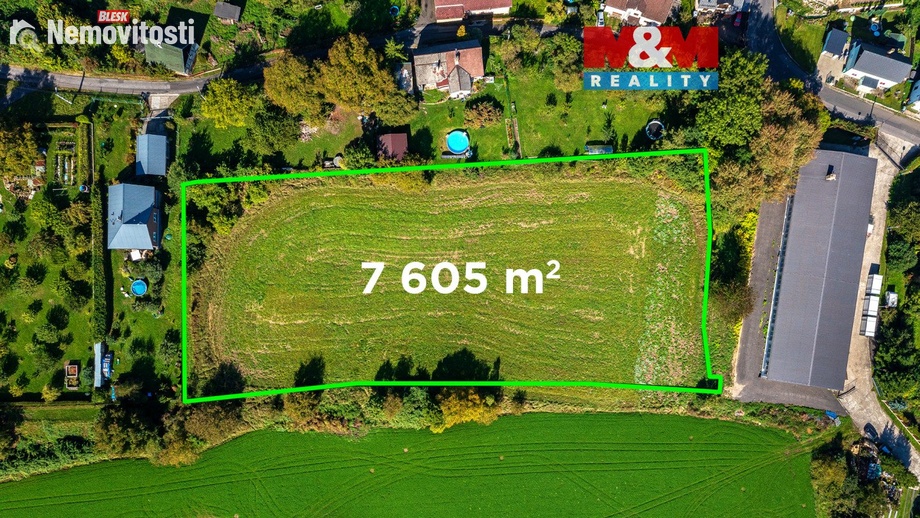 Prodej stavebního pozemku 7 605 m², Děčín