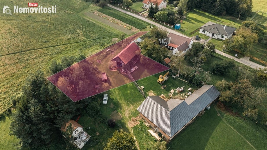 Prodej stavebního pozemku 1 400 m², Roštín