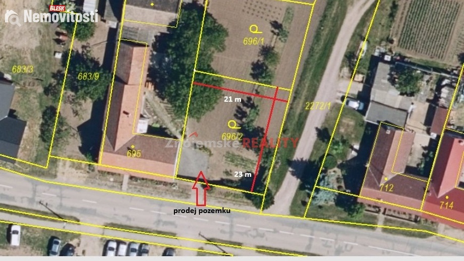 Prodej stavebního pozemku 467 m², Litobratřice