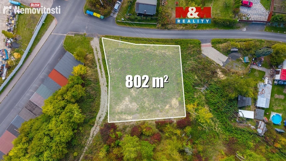 Prodej stavebního pozemku 802 m², Nová Role
