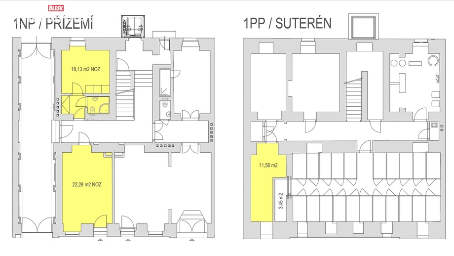 Pronájem obchodního prostoru 52 m², Praha - Vinohrady