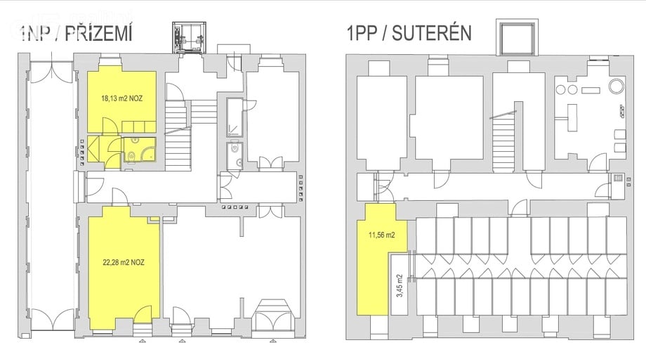 Pronájem obchodního prostoru 52 m², Praha - Vinohrady