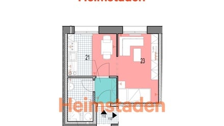 Pronájem bytu 1+kk 24 m², Havířov-Prostř.Suchá - Havířov - Prostřední Suchá