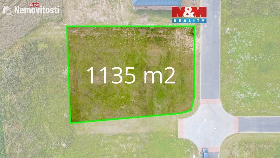 Prodej stavebního pozemku 1 135 m², Troubelice
