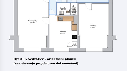 Prodej bytu 2+1 63 m², Nedvědice