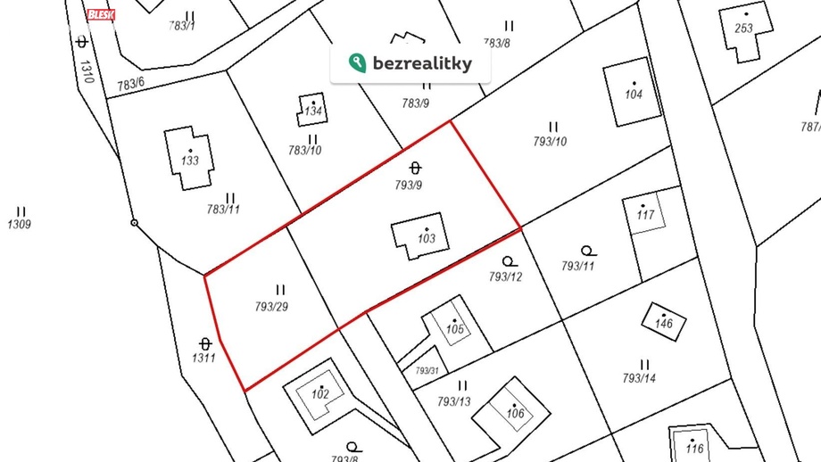 Prodej stavebního pozemku 996 m², Nenačovice