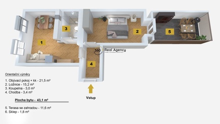 Prodej bytu 2+kk 43 m², Praha - Vršovice