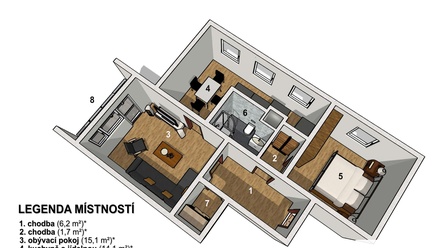 Prodej bytu 2+1 55 m², Tanvald