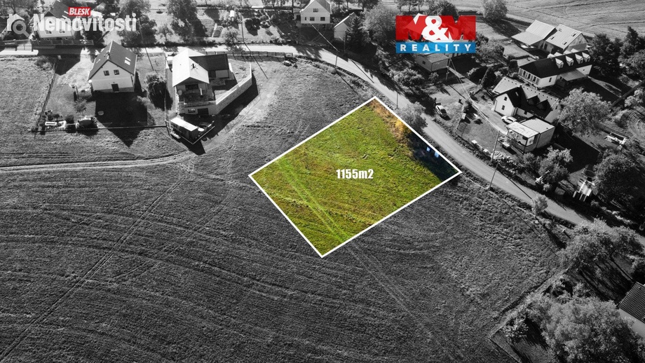 Prodej stavebního pozemku 1 155 m², Zaječov