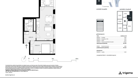 Prodej bytu 2+kk 46 m², Praha - Kamýk