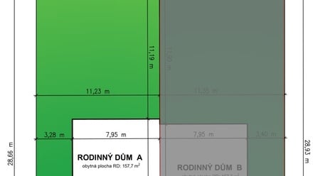 Prodej stavebního pozemku 323 m², Praha - Dubeč