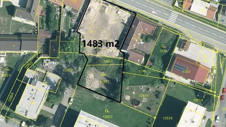 Prodej stavebního pozemku 1 483 m², Katovice