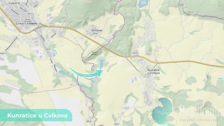 Prodej louky 4 157 m², Kunratice u Cvikova