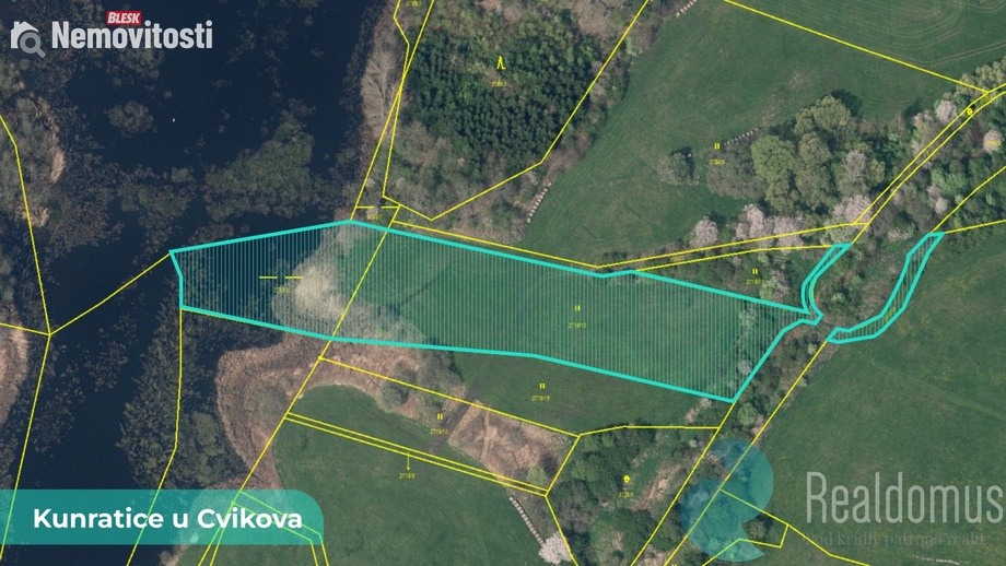Prodej louky 4 157 m², Kunratice u Cvikova