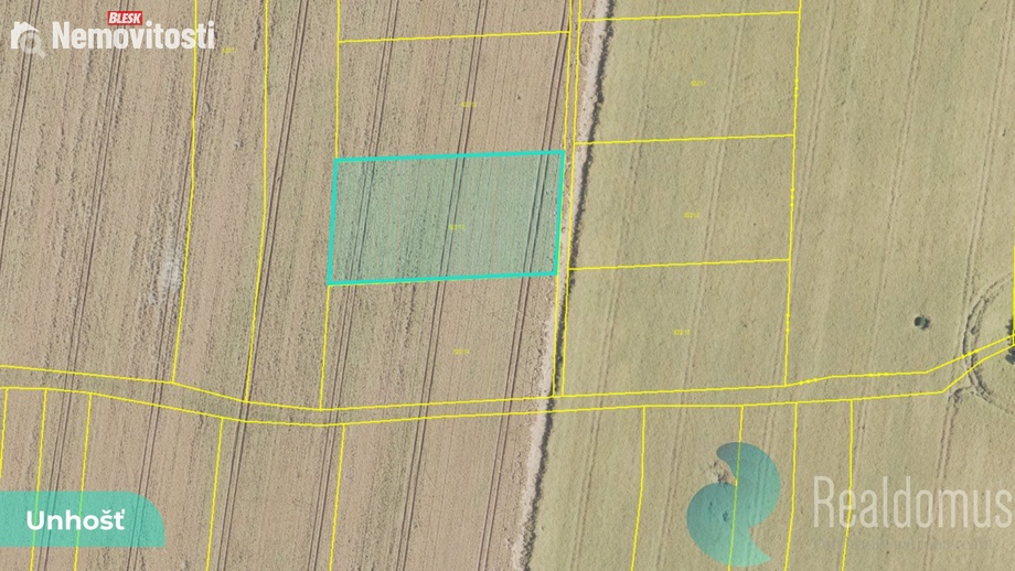 Prodej pole 1 581 m², Unhošť