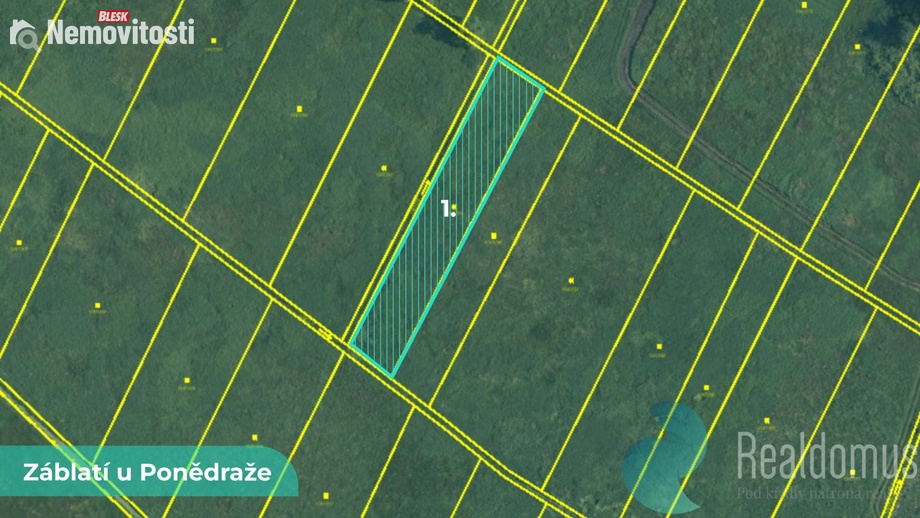Prodej pole 4 195 m², Záblatí