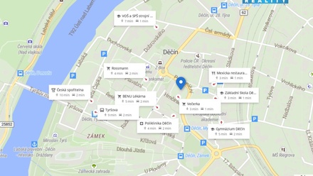 Pronájem bytu 1+kk 20 m², Děčín