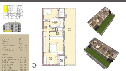 Prodej bytu 3+kk 80 m², Rychnov nad Kněžnou
