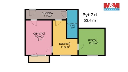 Prodej bytu 2+1 54 m², Červená Voda