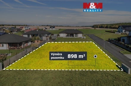 Prodej stavebního pozemku 898 m², Všeruby
