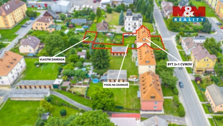 Prodej bytu 2+1 48 m², Cvikov