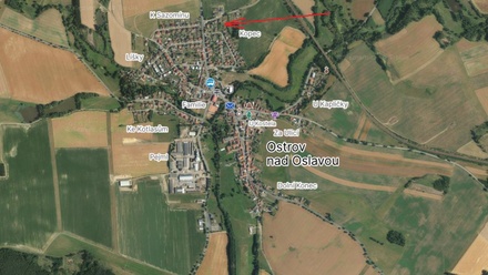 Prodej stavebního pozemku 750 m², Ostrov nad Oslavou