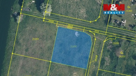 Prodej stavebního pozemku 992 m², Hořín