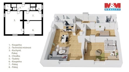 Prodej bytu 3+kk 87 m², Brno-střed