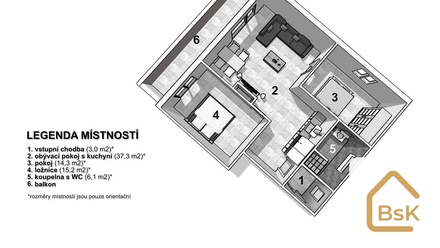 Prodej bytu 3+kk 82 m², Jablonec nad Nisou