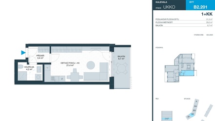 Prodej bytu 1+kk 29 m², Brno