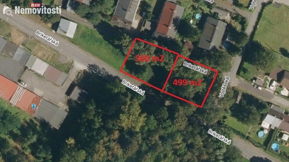 Prodej stavebního pozemku 500 m², Ostrava