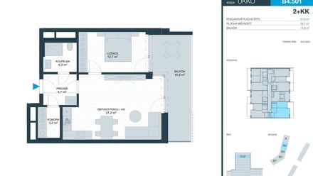 Prodej bytu 2+kk 52 m², Brno
