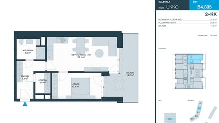 Prodej bytu 2+kk 51 m², Brno
