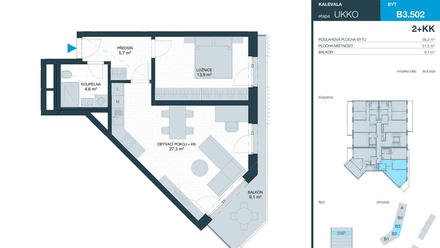 Prodej bytu 2+kk 52 m², Brno