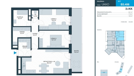 Prodej bytu 3+kk 78 m², Brno