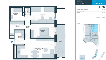 Prodej bytu 3+kk 78 m², Brno